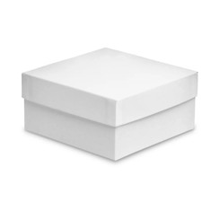 Pack of 10 - Deluxe Gift Boxes, size 6x6x3", color White Gloss, HI-WALL Design
