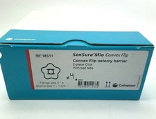 4 Coloplast 18511 SenSura Mio Convex Flip Pre-Cut 1" Cut to Fit Barrier Exp 2027
