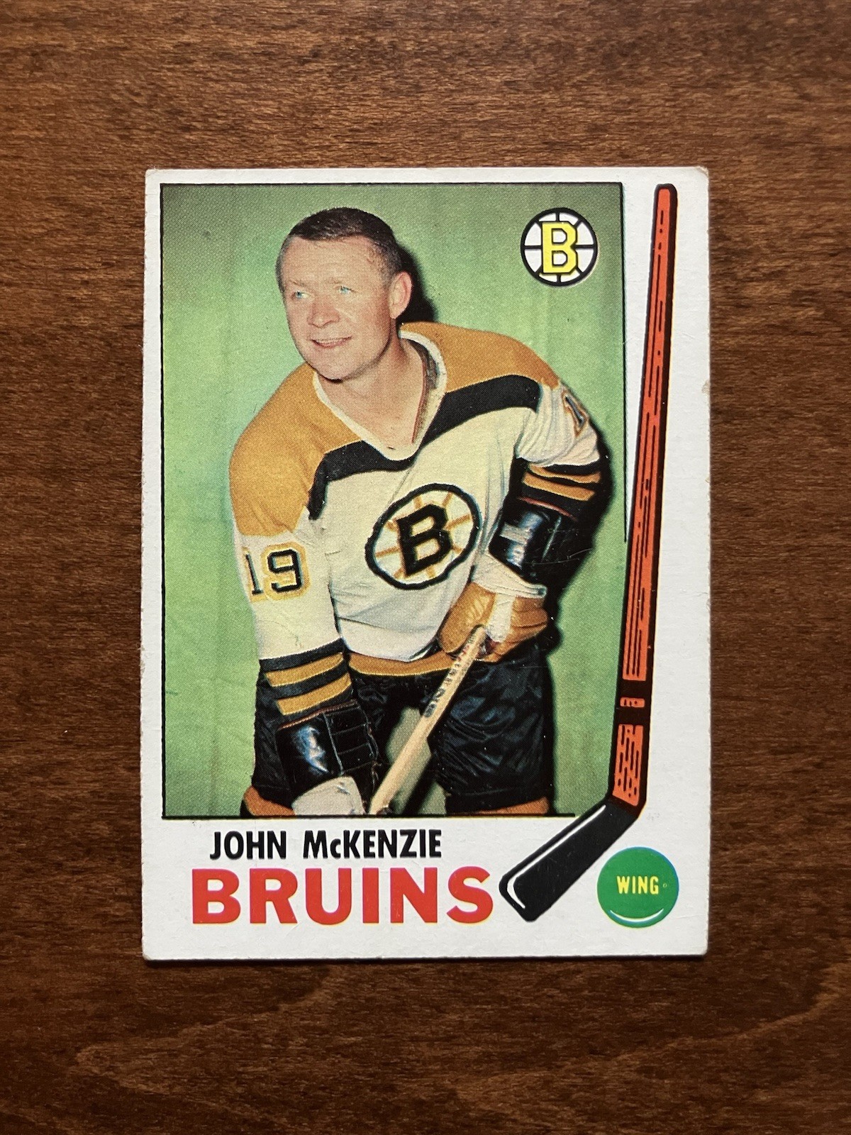 John McKenzie #28 Hockey Cards 1969 Topps trading card — raw and PSA graded price guide