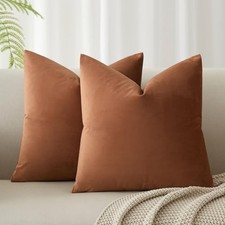 24x24 Throw Pillow Covers Set of 2 24" x 24" Pack of 2 Mocha Mousse