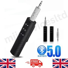 2-in-1 Wireless Bluetooth 5.0 Transmitter Receiver Adapter Audio 3.5mm Jack Aux