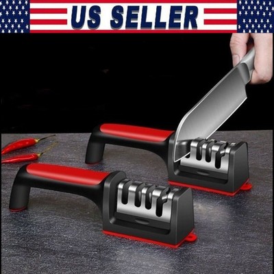 2 In 1 Knife Sharpener Professional Ceramic Tungsten Kitchen Sharpening System