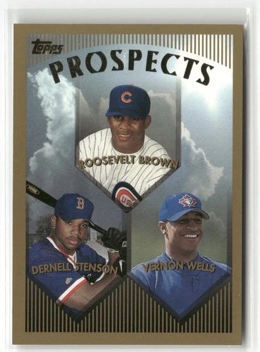 1999 TOPPS #436 ROOSEVELT BROWN / DERNELL STENSON / VERNON WELLS PROSPECT