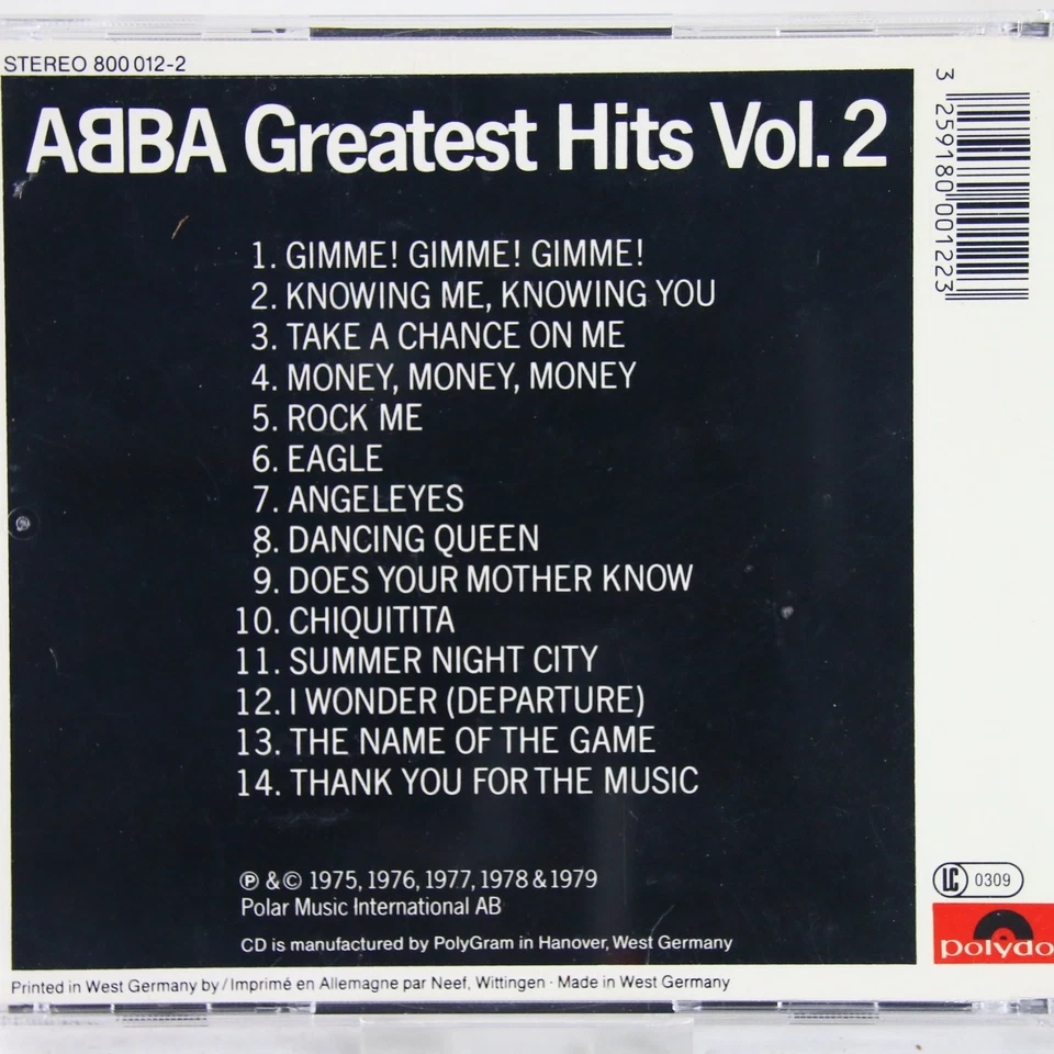 Music Musik Album CD ABBA – Greatest Hits Vol. 2 Sehr Gut - Bild 2 von 2