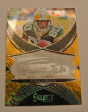 2024 Select Donald Driver Signatures Gold Prizm Auto 7/10 Packers