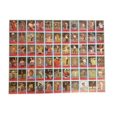 1982-83 PGA Tour Press Display Golf Uncut Sheet 66 Cards Nicklaus Watson Trevino