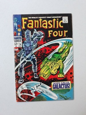 Fantastic Four 74 Marvel Comics 1968 Silver Surfer, Galactus 