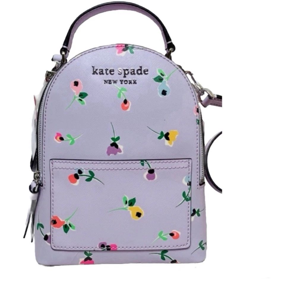 Mini mochila Kate Spade New York Cameron Wildflower Ditsy en lavanda Foto 3 de 4