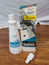 Vintage Clairol Final Net Non-Aerosol Hairspray 8oz W/ BOX & Pump-New Old Stock