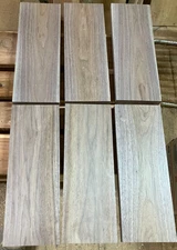 6 pc 1" Thick Black WALNUT *INDIANA* 5 1/4" x 14" *FREE SHIPPING*