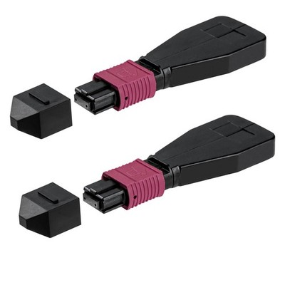 MPO OM4 MultiMode Female Loopback Plug 12 Fiber Core 6 Channels Type A 2 PCS