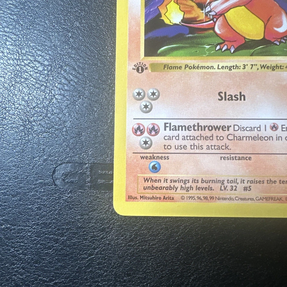 Charmeleon 1st Edition Base Set 24/102 WOTC Vintage Pokemon 1999 - Image 2 of 4