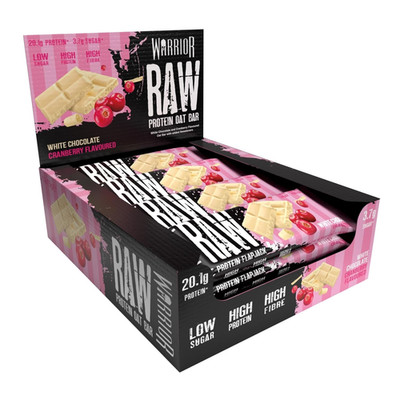 Warrior Raw Proteinriegel 12 X 75 G   Ballaststoffreicher Haferriegel Mit Protei