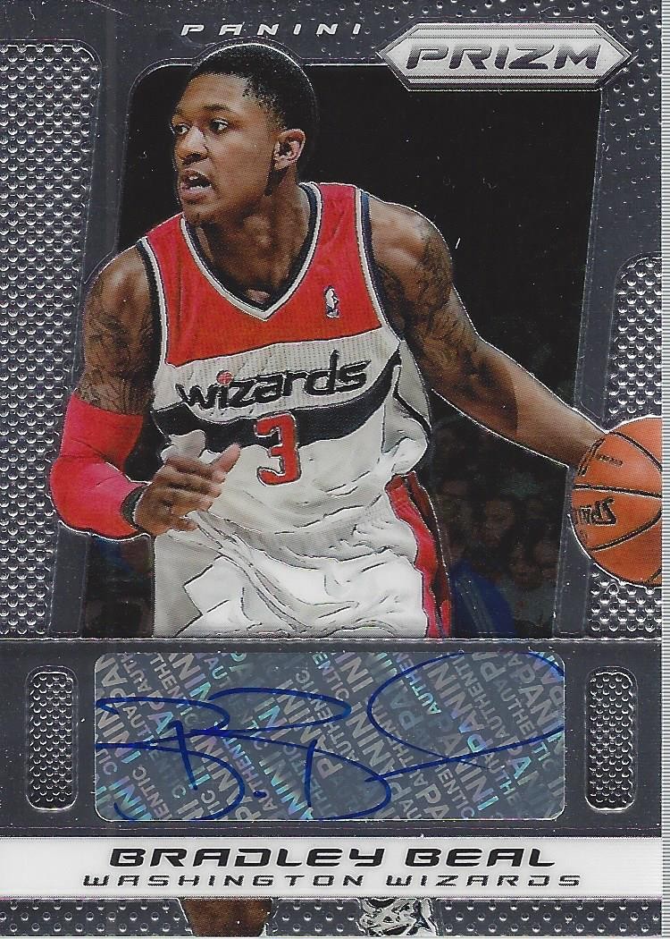 Bradley Beal #147 Basketball Cards 2013 Panini Prizm Autograph trading card — raw and PSA graded price guide