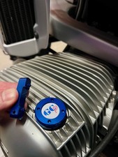 Tappo ANTIFURTO OLIO motore BMW R1100 R1150 R850 R1200C; COLORE BLU