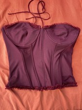Edikted Deirdre Mesh Lace Up Corset XL