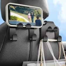 2Pcs Car Headrest Hook Phone Holder Back Seat Hanger Storage Organizer Universal