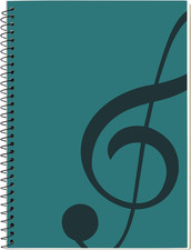 Music Notebook Composition Manuscript Staff Notebook with 100 Pages 10.24X7.5 In