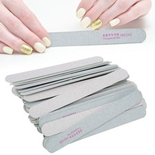 50x Nail Files Double Sided 180/240 Grit Nail Buffering Files For Home Nail Salo