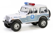 Greenlight Collectibles 19140 1:18 CPD 1982 Jeep CJ-7 Diecast Model