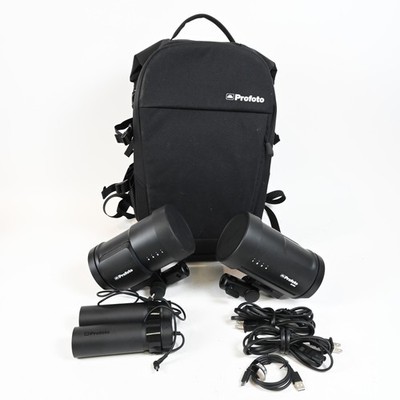 Profoto B10X OCF Flash Head Duo Kit w/ Batteries and Chargers 901194 #923
