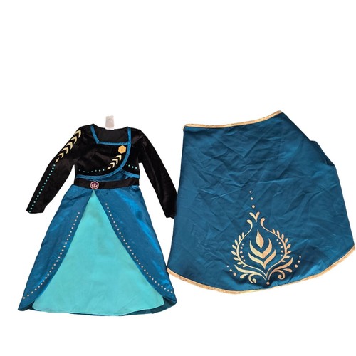 Disney Frozen 2 Anna Deluxe Halloween Costume Dress With cape S (4-6X) princess - Picture 9 of 9