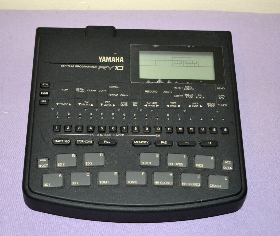 Yamaha RY10 Rhythm Programmer Drum Machine W/Cable & Yamaha