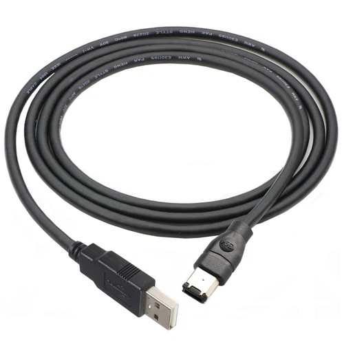 1.8m USB 2.0 Male To Firewire iEEE 1394 6-Pin M/M iLink Adapter Cable AU Stock