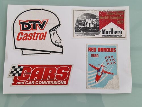 Vintage 80s Stickers :Castrol,Marlboro, Red Arrows Cars Mag.(Ref H) - Picture 2 of 2