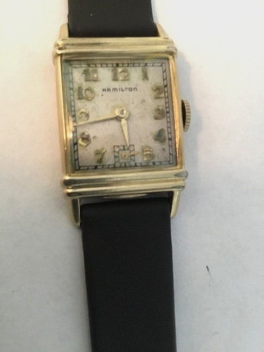 VINTAGE HAMILTON MANUAL WINDING 19 JEWELS CAL 982 14K GOLD FILLED - Picture 2 of 8