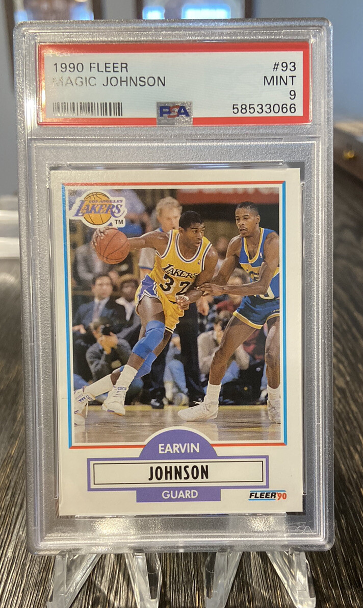 1990-91 Fleer Magic Johnson #93 PSA 9 MINT HOF
