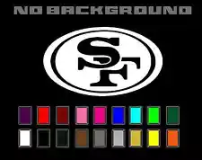 San Francisco 49ers Decal Sticker Football Team SF Vinyl - Car Window Wall