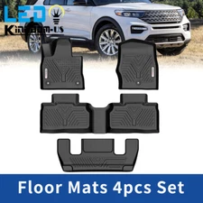 Floor Mats Floor Liners Set for 2020-2025 Ford Explorer 3D TPE All Weather