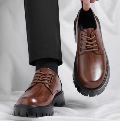 Men's Formal Business Casual Shoes Round Toe Lace Up Work Comfort