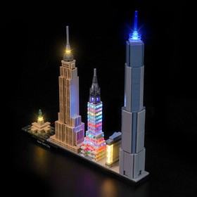 LocoLee LED Light Kit for LEGO Architecture 21028 New York City Lighting Set