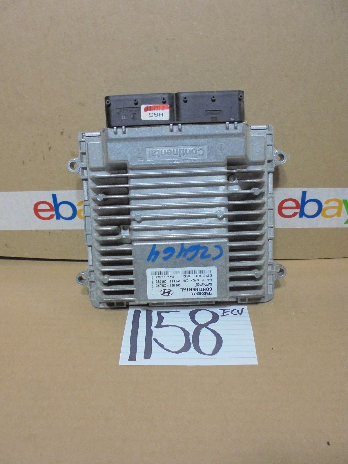 2013 HYUNDAI SONATA #1158 Engine Computer ECM ECU 39101-2G673
