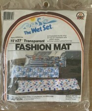 The Wet Set Inflatable Action Mat 72" x 27" Vintage 1983 NOS Pool Float