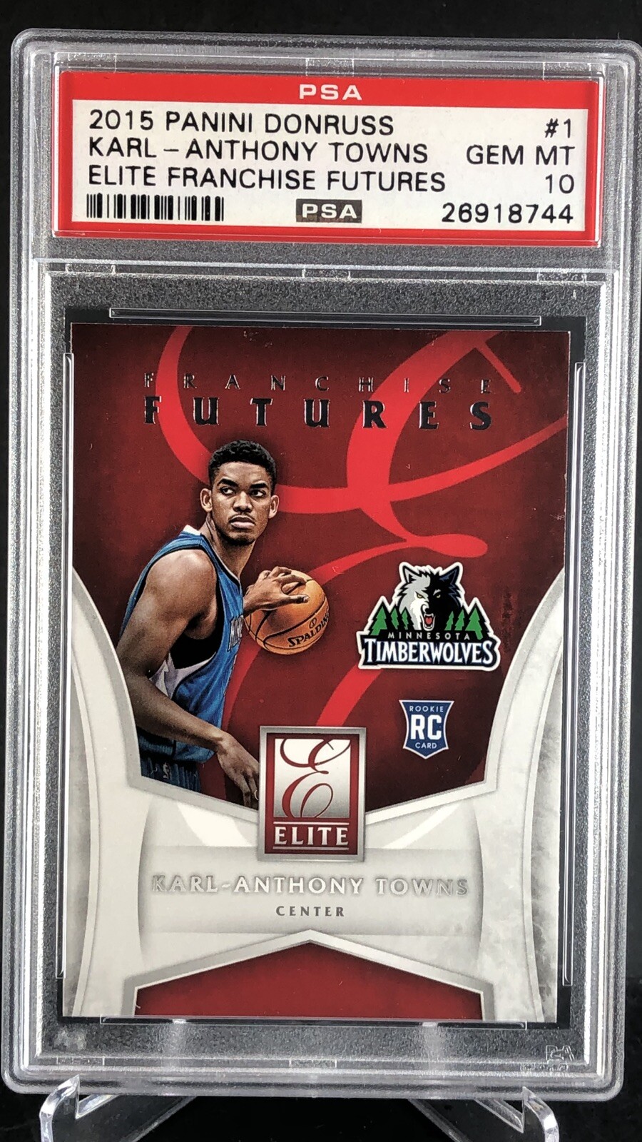 2015 Panini Donruss Franchise Futures Karl-Anthony Towns #1 PSA 10 💎Rookie📈