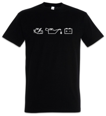 Engine Lights T-Shirt Race Racing car Driver Racer Petrol Head Fun Love Addicted