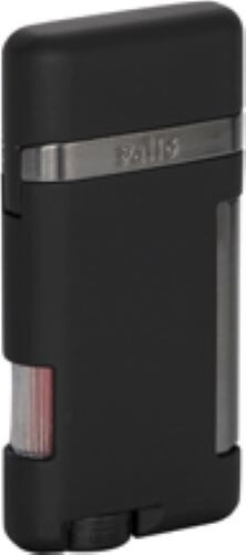 Pali&oacute; Lazio Single Angled Jet Flame Cigar Lighter,  Refillable Adjustable, Black