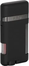 Palió Lazio Single Angled Jet Flame Cigar Lighter,  Refillable Adjustable, Black