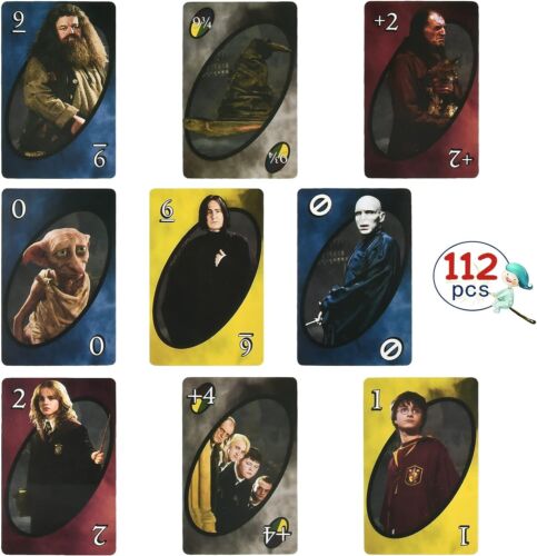 Neu UNO Harry Potter 112 Familienkartenspiel Wild Flip Party Kinder Geschenk UK - Bild 5 von 5