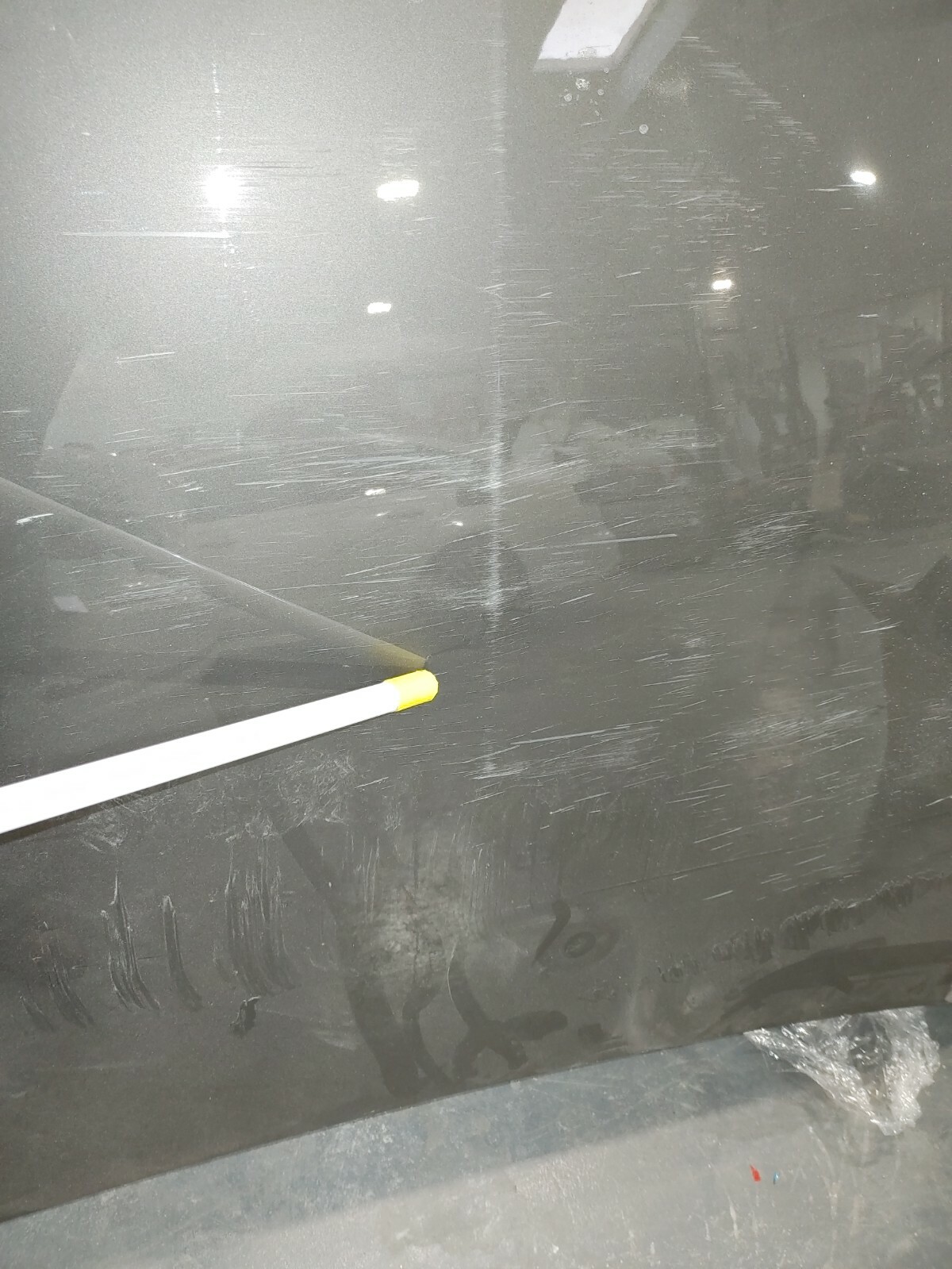 2020 Lamborghini Urus OEM Front Hood Panel Assembly Gray *Damaged*