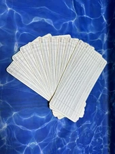 Vintage IBM COBOL SOURCE PROGRAM CARD Computer Data Punch Cards X 10