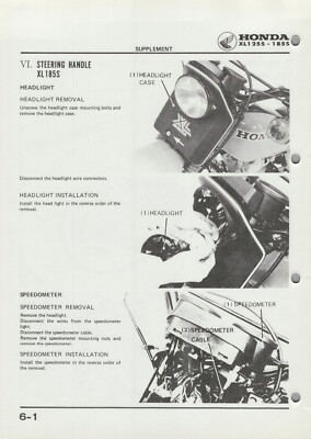 PDF Honda XL185S XL125S (79-82) Digital Service & Repair Manual XL