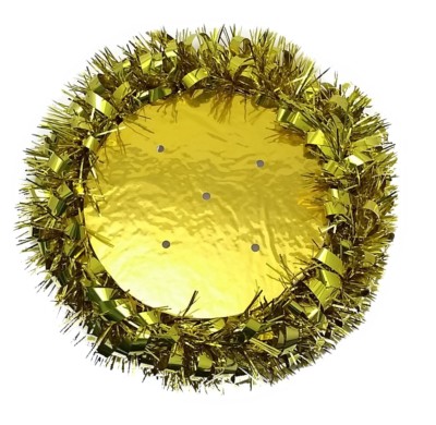 Creative Converting Air-Filled Balloon Centerpiece Base, Glittering Gold