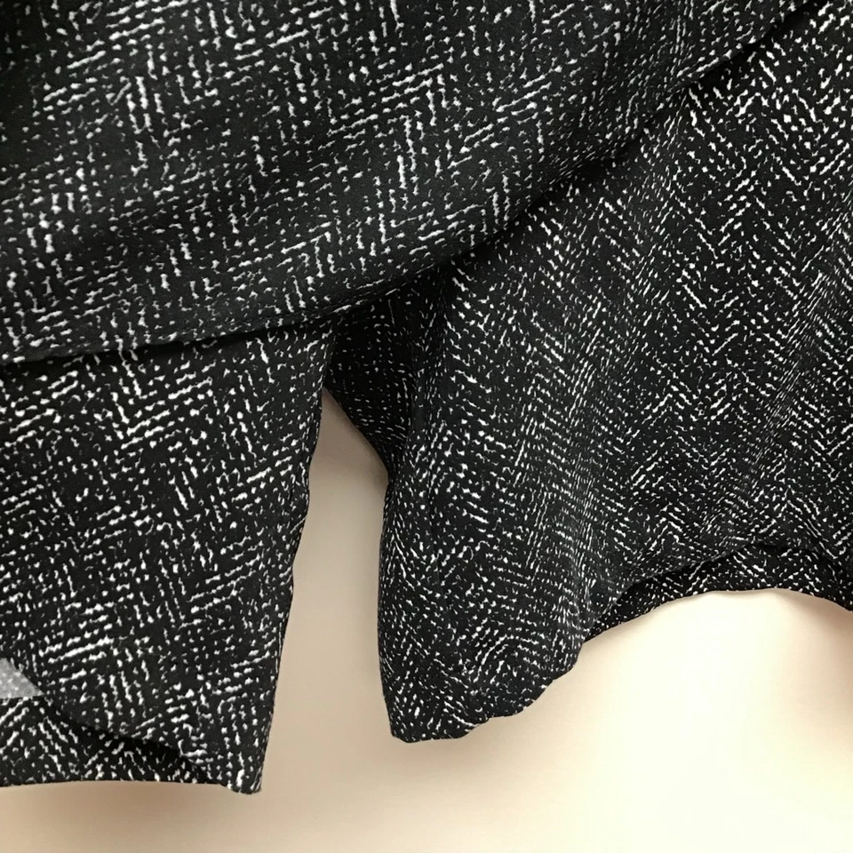 Corey Lynn Calter Womens Town Square Culottes Shorts Black White Herringbone 4 - Image 3 of 4