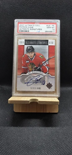 Patrick Kane 2007-08 Upper Deck Ultimate Rookie Signatures PSA 10 Gem Mint