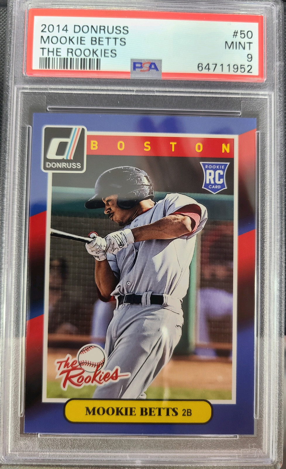 MOOKIE BETTS ROOKIE CARD 🔥🔥🔥 2014 Donruss The Rookies #50 🔥 MINT - PSA  9 | eBay