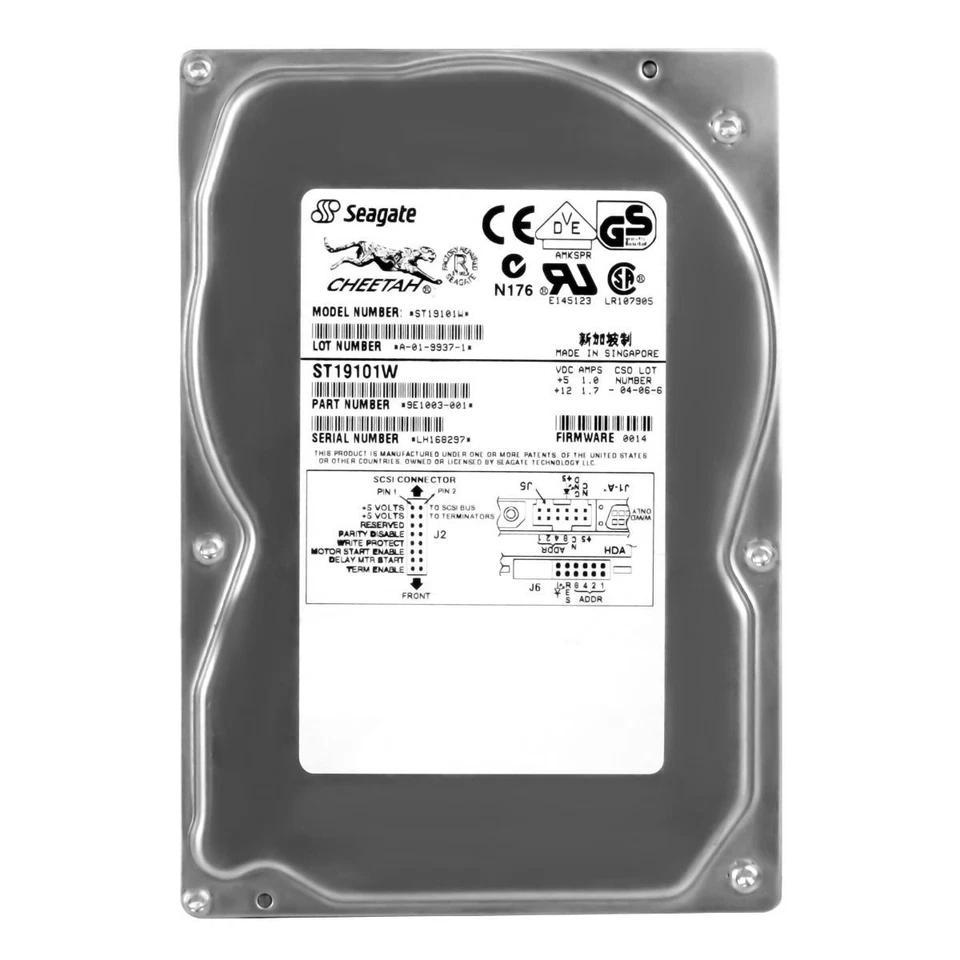 Hard Drive Seagate Cheetah 9 ST19101W 9.1GB 10000RPM SCSI 512KB U160 3.5" - Image 3 of 3